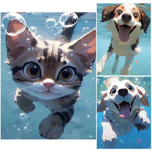 Load image into Gallery viewer, Diamond Painting - Full Round - animals swimming underwater (30*40CM)
