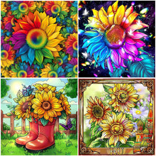 Load image into Gallery viewer, Diamond Painting - Full Round - blooming sunflower (30*30CM)
