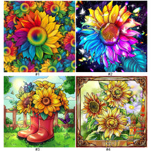 Load image into Gallery viewer, Diamond Painting - Full Round - blooming sunflower (30*30CM)
