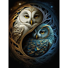 Load image into Gallery viewer, Diamond Painting - Full Round - star moon owl (30*40CM)
