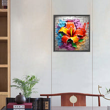 Load image into Gallery viewer, Diamond Painting - Full Round - flowers growing in the cracks of the wall (30*30CM)
