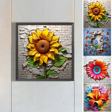 Load image into Gallery viewer, Diamond Painting - Full Round - flowers growing in the cracks of the wall (30*30CM)
