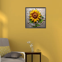 Load image into Gallery viewer, Diamond Painting - Full Round - flowers growing in the cracks of the wall (30*30CM)
