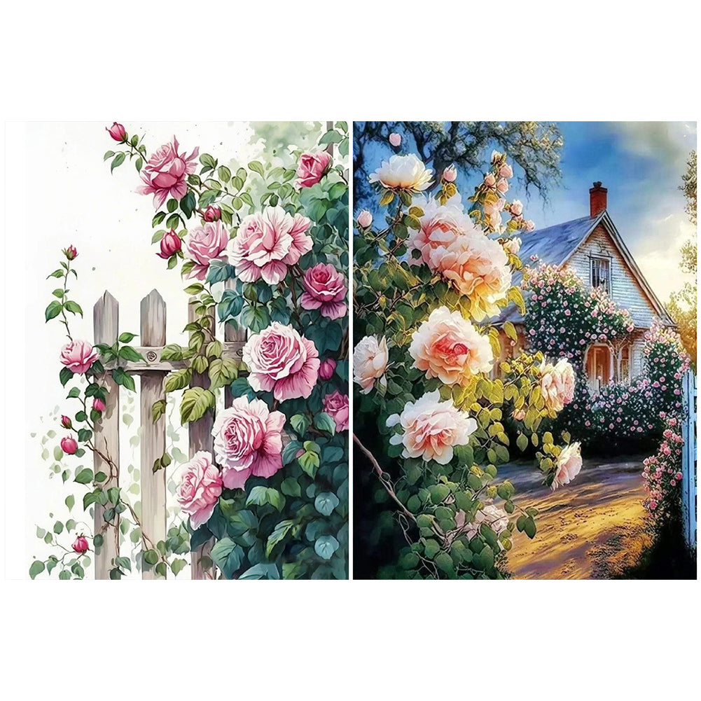 Diamond Painting - Full Round - flower wall (30*40CM)