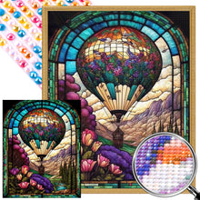 Load image into Gallery viewer, AB Diamond Painting - Full Round - Hot Air Balloon Glass Art (40*50CM)
