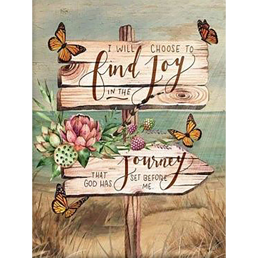Diamond Painting - Full Round - flower sign bar (30*40CM)