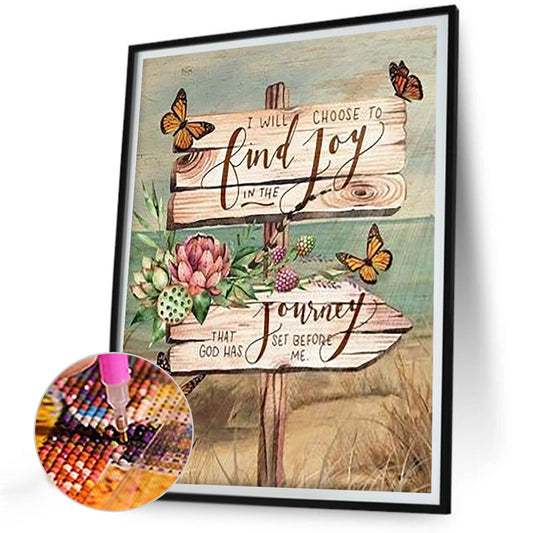Diamond Painting - Full Round - flower sign bar (30*40CM)