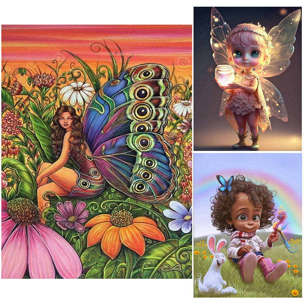 Diamond Painting - Full Round - elf girl (30*40CM)