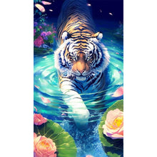 Load image into Gallery viewer, AB Diamond Painting - Full Round - tiger (40*70CM)
