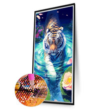 Load image into Gallery viewer, AB Diamond Painting - Full Round - tiger (40*70CM)
