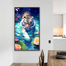 Load image into Gallery viewer, AB Diamond Painting - Full Round - tiger (40*70CM)
