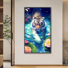 Load image into Gallery viewer, AB Diamond Painting - Full Round - tiger (40*70CM)

