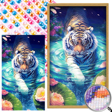 Load image into Gallery viewer, AB Diamond Painting - Full Round - tiger (40*70CM)
