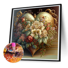Load image into Gallery viewer, Diamond Painting - Full Round - love flower frame (30*30CM)
