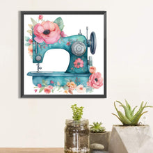 Load image into Gallery viewer, Diamond Painting - Full Round - sewing machine (30*30CM)
