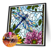 Load image into Gallery viewer, Diamond Painting - Full Round - Flowers and Dragonflies (30*30CM)
