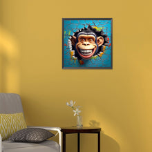 Load image into Gallery viewer, Diamond Painting - Full Round - small animals breaking through the wall (30*30CM)
