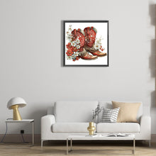 Load image into Gallery viewer, Diamond Painting - Full Round - western cowboy boots (30*30CM)
