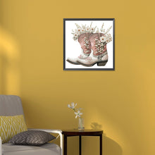 Load image into Gallery viewer, Diamond Painting - Full Round - western cowboy boots (30*30CM)
