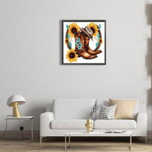 Load image into Gallery viewer, Diamond Painting - Full Round - western cowboy boots (30*30CM)
