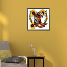 Load image into Gallery viewer, Diamond Painting - Full Round - western cowboy boots (30*30CM)
