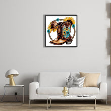 Load image into Gallery viewer, Diamond Painting - Full Round - western cowboy boots (30*30CM)
