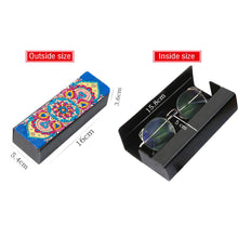 Load image into Gallery viewer, DIY Diamond Painting Leather Sunglass Storage Box Mandala Flowers (Q47)
