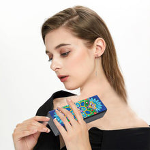 Load image into Gallery viewer, DIY Diamond Painting Leather Sunglass Storage Box Mandala Flowers (Q49)
