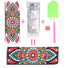 Load image into Gallery viewer, DIY Diamond Painting Leather Sunglass Storage Box Mandala Flowers (Q50)
