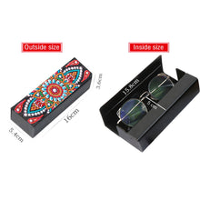 Load image into Gallery viewer, DIY Diamond Painting Leather Sunglass Storage Box Mandala Flowers (Q50)
