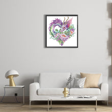 Load image into Gallery viewer, Diamond Painting - Partial Special Shaped - dragon art (30*30CM)
