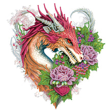 Load image into Gallery viewer, Diamond Painting - Partial Special Shaped - dragon art (30*30CM)
