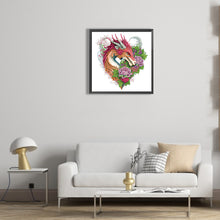 Load image into Gallery viewer, Diamond Painting - Partial Special Shaped - dragon art (30*30CM)
