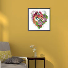 Load image into Gallery viewer, Diamond Painting - Partial Special Shaped - dragon art (30*30CM)
