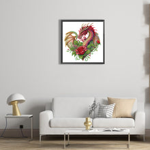 Load image into Gallery viewer, Diamond Painting - Partial Special Shaped - dragon art (30*30CM)
