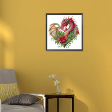 Load image into Gallery viewer, Diamond Painting - Partial Special Shaped - dragon art (30*30CM)
