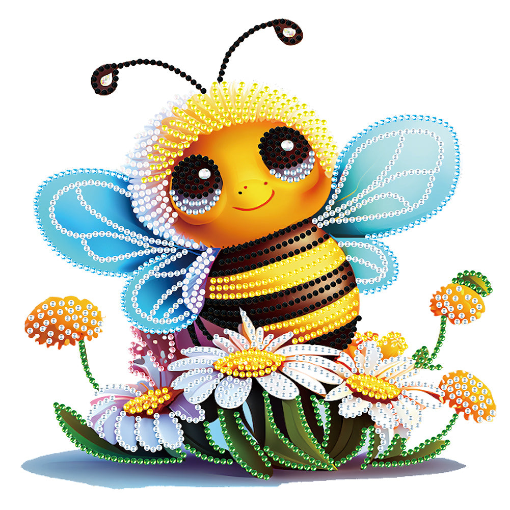 Diamond Painting - Partial Special Shaped - little bee (30*30CM)