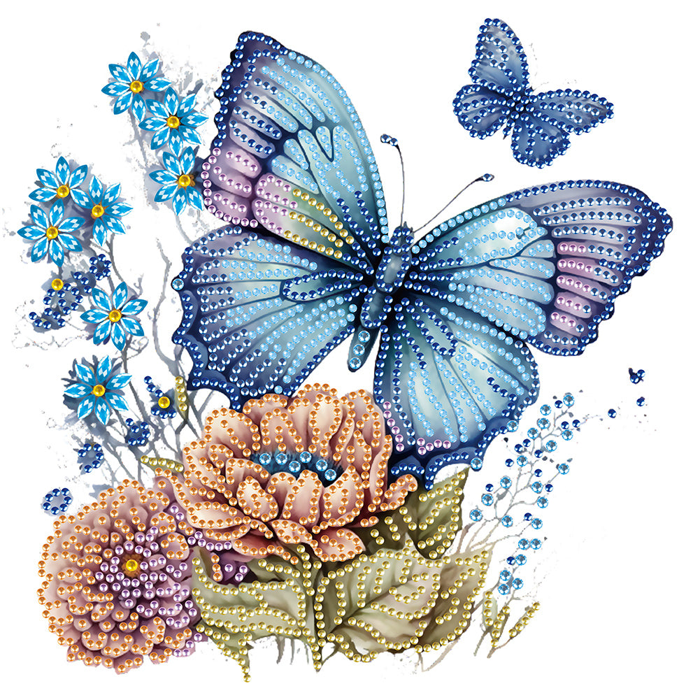 Diamond Painting - Partial Special Shaped - Butterfly (30*30CM)