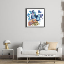 Load image into Gallery viewer, Diamond Painting - Partial Special Shaped - Butterfly (30*30CM)
