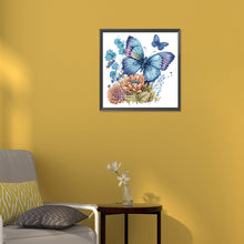 Load image into Gallery viewer, Diamond Painting - Partial Special Shaped - Butterfly (30*30CM)
