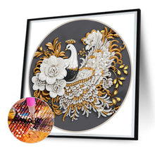 Load image into Gallery viewer, Diamond Painting - Partial Special Shaped - peacock on branch (30*30CM)
