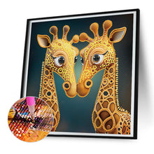 Load image into Gallery viewer, Diamond Painting - Partial Special Shaped - giraffe (30*30CM)
