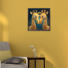 Load image into Gallery viewer, Diamond Painting - Partial Special Shaped - giraffe (30*30CM)
