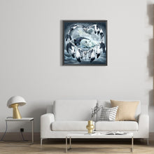 Load image into Gallery viewer, Diamond Painting - Full Round - white wolf and black wolf (30*30CM)
