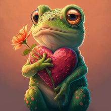 Load image into Gallery viewer, Diamond Painting - Full Round - love frog (30*30CM)
