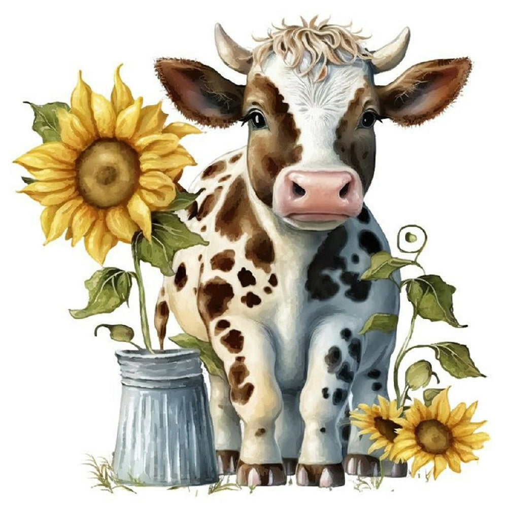 Diamond Painting - Full Round - little cow (30*30CM)