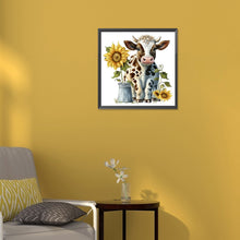 Load image into Gallery viewer, Diamond Painting - Full Round - little cow (30*30CM)
