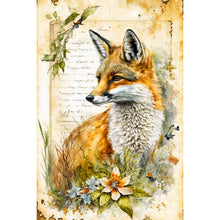 Load image into Gallery viewer, Diamond Painting - Full Round - fox in the grass (40*60CM)
