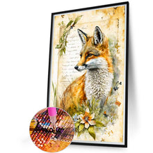 Load image into Gallery viewer, Diamond Painting - Full Round - fox in the grass (40*60CM)
