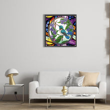 Load image into Gallery viewer, Diamond Painting - Partial Special Shaped - Hummingbird Glass Art (30*30CM)
